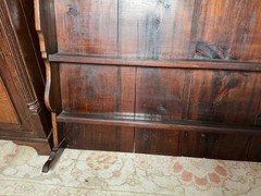 Antique English Oak Welsh Dresser Cupboard Storage Cabinet