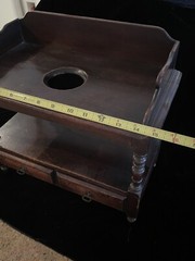 Antique Miniature Period Late 18th Early 19th C Child’s Washstand W/Bowl & Pitch