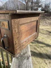 Antique Yawman & Erbe apothecary file cabinet library card catalog storage box