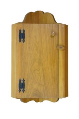 Vintage Pine Country Farmhouse Corner Cabinet Medicine Cupboard 27″