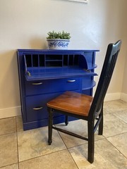 Vintage Wood art deco dresser / desk