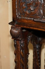 LOVELY ORNATELY CARVED 18TH CENTURY SPANISH CABINET ON STAND WITH HIDDEN STORAGE