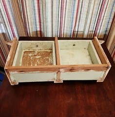 Antique Under Kitchen Cabinet 2 Drawer Storage