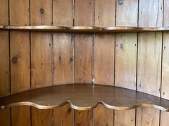 Vintage American Federal Pine Corner Cabinet