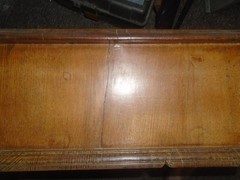 Antique Spool/Small screws Cabinet 2 Drawer Beautiful Patina W/ Glass Drawers