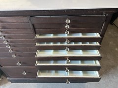 Antique dental cabinet American cabinet company With Inserts