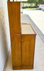 1930s Karges Country French Walnut Pullout Folding Service Bar
