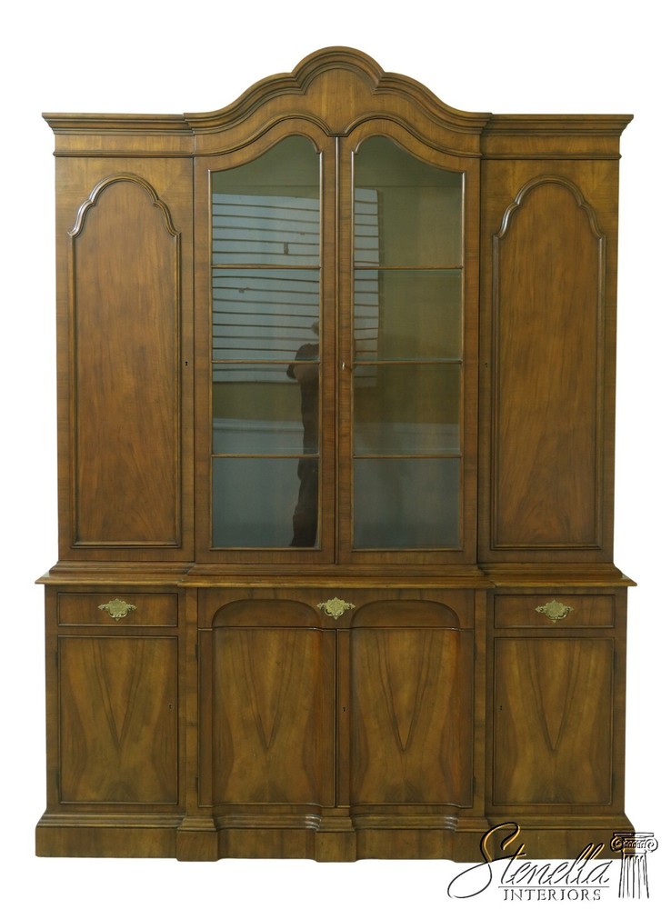33267EC: BAKER George III English Style Walnut Breakfront