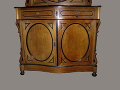 ANTIQUE ENGLISH MIRRORED CABINET