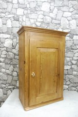 Antique German Wooden Wall Cabinet Bathroom Cabinet Hanging Cabinet around 1850