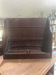 rare antique 1800’s National Cabinet file letter cabinet Wood box 2 Drawers