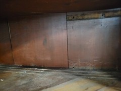 Circa 1860’s 2 piece Walnut Corner Cabinet
