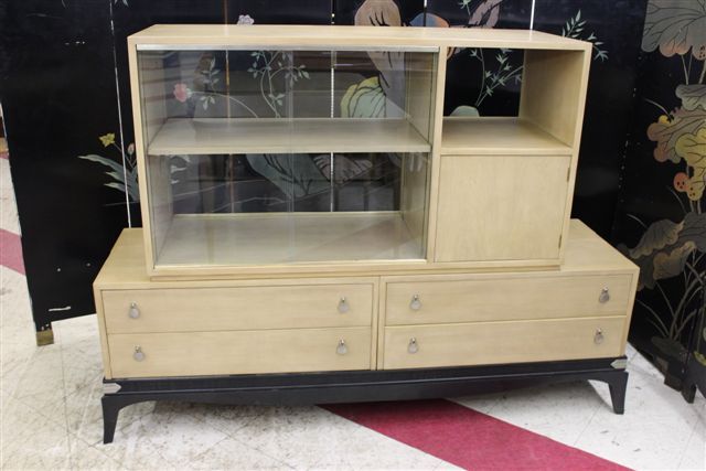 Vintage 50’s Modern Room Divider Cabinet Renzo Rutili for Johnson Co Eames Era
