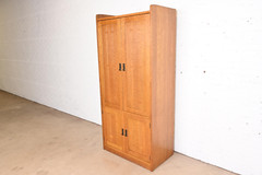 Stickley Mission Oak Arts & Crafts Media Armoire Cabinet