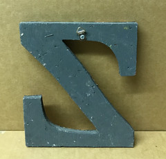 Decorative Salvaged Tin Ceiling 8″ Patchwork Mix Color Letter Z Metal 168-26B