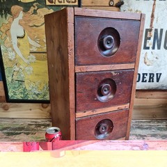 vintage/Antique Apothecary drawers in scratch built unit house home office