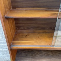 Petite Mid Century Walnut Hutch or Media Cabinet