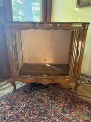Vintage French Provincial Cabinet / TV Console Storage Cabinet