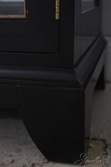 67485: HENKEL HARRIS Model 227 Black Curio Cabinet