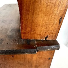 18″ TALL SALESMAN SAMPLE MINIATURE Wood HOOSIER CABINET Antique Vintage RARE