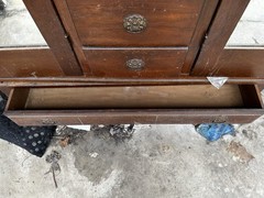 Antique Mid Century Chifforobe Cabinet