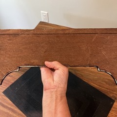 Antique Mantel Shelf Victorian Walnut