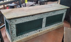 Vintage General Store Low Profile Wooden Counter 84″ x 25 3/4″ x 31 3/4″ GS00841