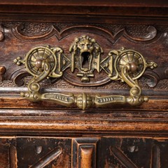 Antique Neo-Renaissance Style Cupboard Wood XIX Century