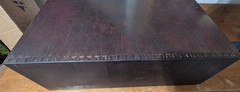 Vintage Card Catalog Oak Library Industrial Desktop 2-Drawer Wooden Circa 1930s