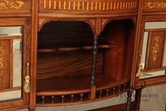 Antique Edwardian Inlaid Rosewood Sideboard