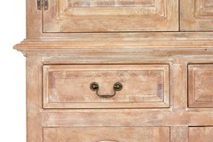 ENGLISH MADE SOLID OAK HOUSEKEEPERS CUPBOARD