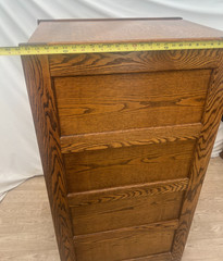Antique Yawman and Erbe Tiger Oak Vertical File Cabinet Arts and Crafts c1910