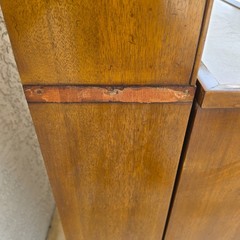 1930s Karges Country French Walnut Pullout Folding Service Bar