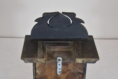 Vintage Hand Made Wooden Clock Display Case Box