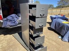 Vintage Allsteel Industrial Metal File Cabinet