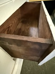 Tall Antique Painted Heart Pine Cupboard Cabinet Bead Board