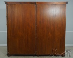 72228: Vintage Large Georgian Style Walnut Bookcase Display Cabinet