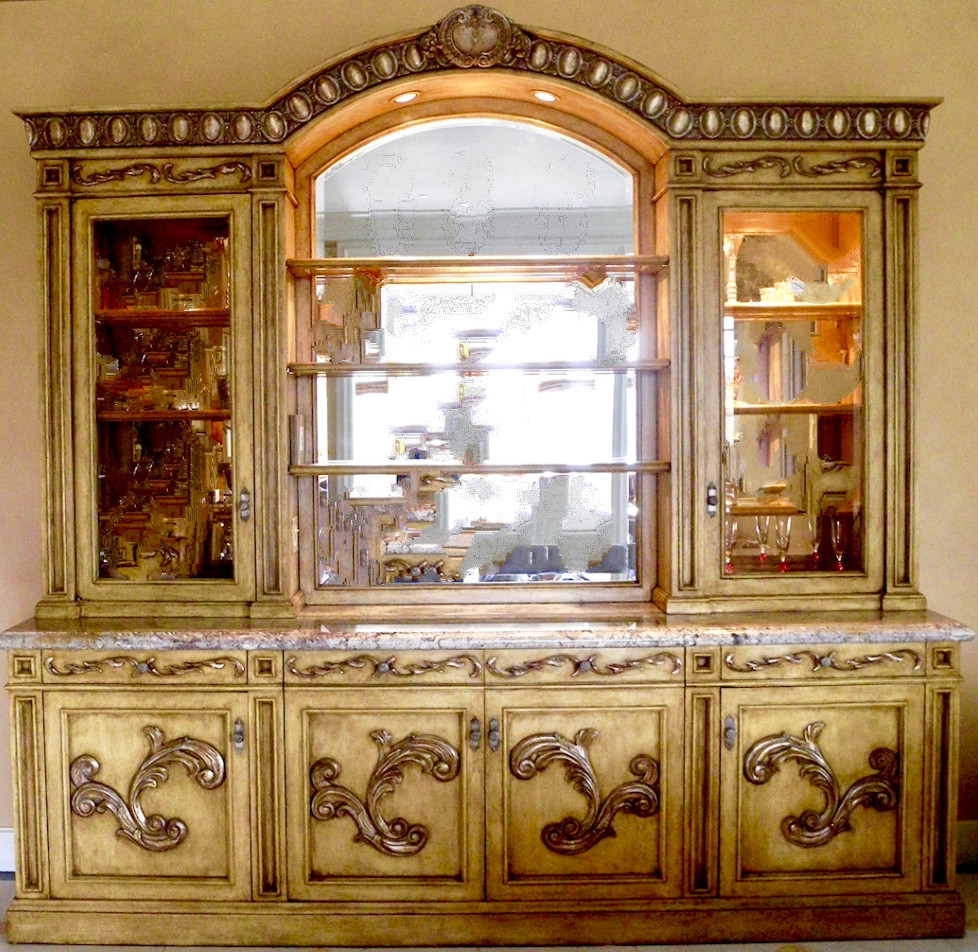 PHYLLIS MORRIS COCKTAIL/ DISPLAY LOUNGE CABINET HANDMADE MARBLE TOP ORIG $40,000