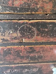 Antique Primitive Wooden Four Drawer Cabinet