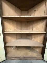 Antique Primitive Corner Cupboard Original Paint 48″ x 64.5″ Found in Atlanta
