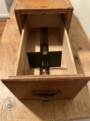 Vintage Weis Oak Single Drawer Card Catalog
