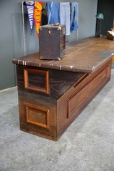 Antique store counter wood bar kitchen island countertop industrial vintage