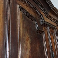 Antique Cupboard Walnut Poplar Italy XVIII Century