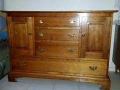 Leopold STICKLEY Sideboard & Open China Rack 1952 Cherry Valley Collection