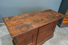 Antique Store Counter Kitchen Island oak watchmaker desk wood vintage apothecary