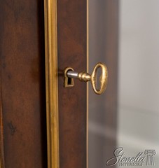 L71332: HICKORY WHITE Regency Style Mahogany China Display Cabinet
