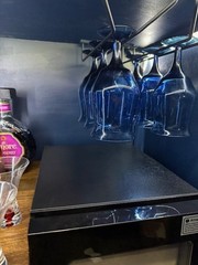 1960s Mid-Century Modern Wine & Liquor Bar Cabinet with Wine Fridge