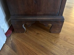 Antique Solid Walnut 1 Door 3 Shelf Spaces Perfect Size Cabinet For Any Room