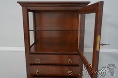 L67348: GRANGE French Empire Style Cherry Jewelry Display Cabinet