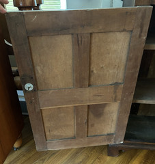 Antique Solid Walnut 1 Door 3 Shelf Spaces Perfect Size Cabinet For Any Room